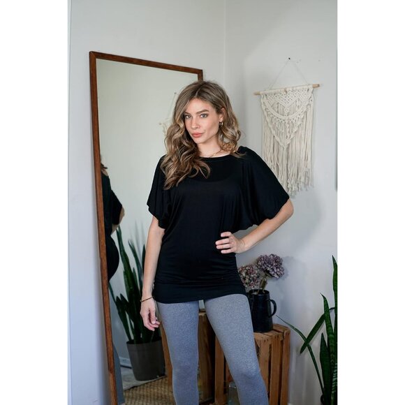 Fashion-Forward 3 Pack Tunic Tops with Dolman Sleeves - Plus Sizes Available - Picture 3 of 6